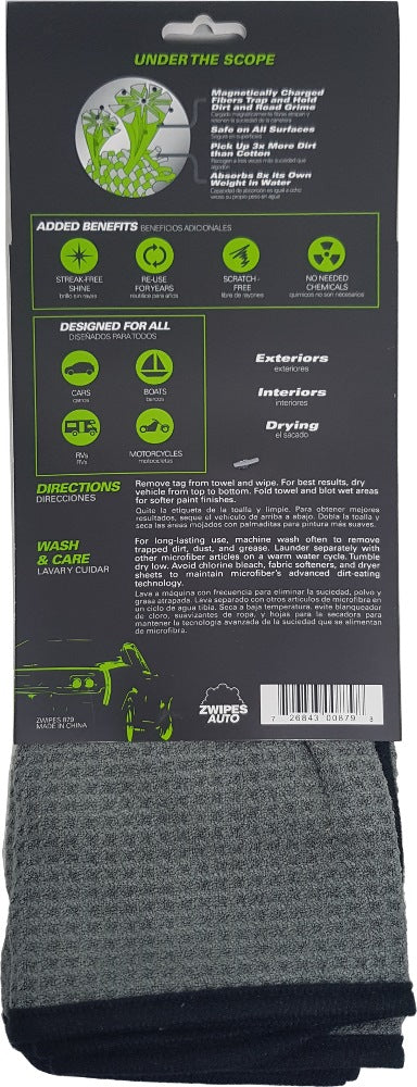 ZWIPES Pro Waffle Drying Towel 25" x 36"
