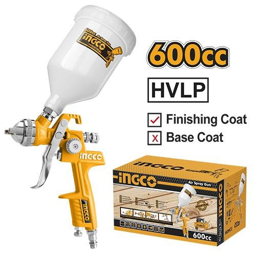INGCO Hvlp Spray Gun Nozzle 1.4mm 0.6L Tank ASG1061