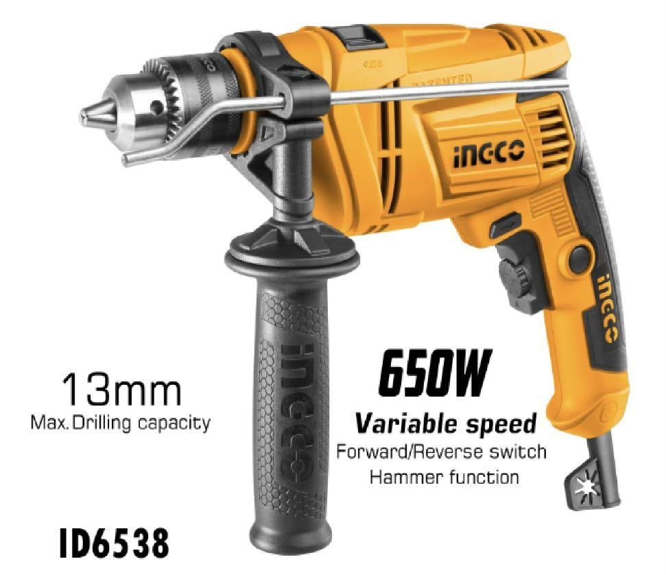 INGCO Impact Drill 13mm 650W ID6538