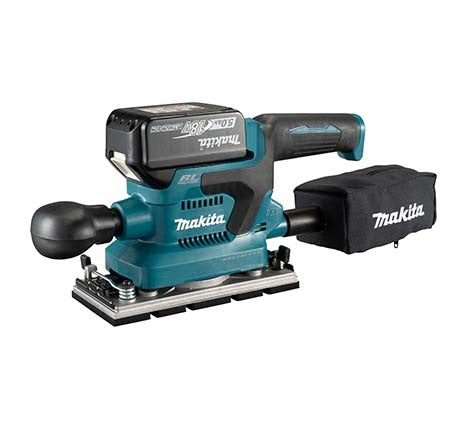 Makita 18V 2X5.0Ah LI-ION Brushless Finishing Sander 93X185mm DBO380RTJ โ view 2