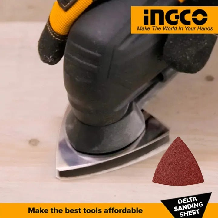 INGCO 20pcs 80mm Delta Sanding Sheet Grit 40,60,80,120 AKTS080201 โ view 4