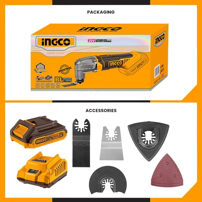 INGCO 20V Multi-Tool (Bare Unit) CMLI2022 – view 6
