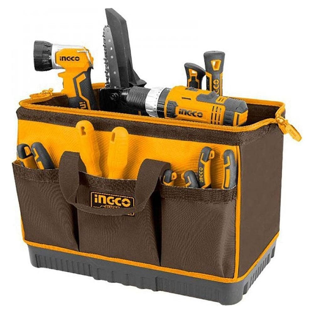 INGCO 16" H/duty Ind.tool BAG,16 Pockets, Shoulder Strap 41*25*26cm HTBG08 โ view 3