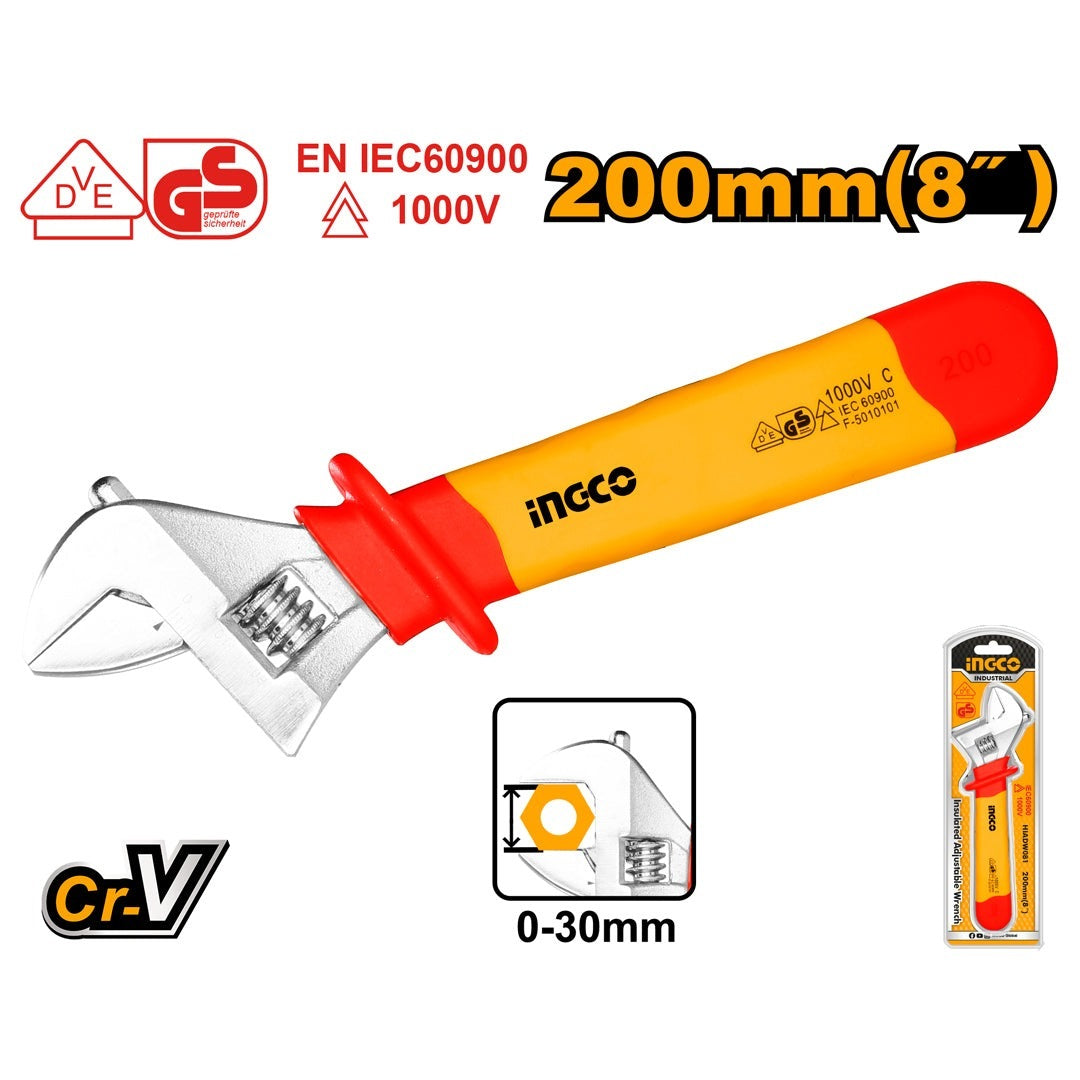 INGCO Vde Adjustable Wrench HIADW081
