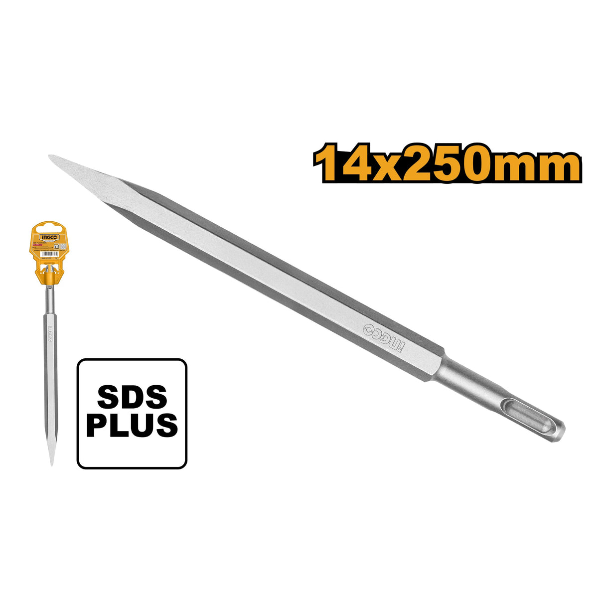 INGCO SDS Plus Pointed Chisel 14X250mm DBC0112501