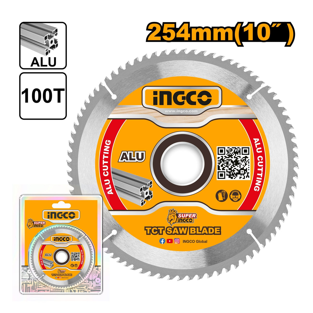 INGCO TCT Saw Blade Alum Cutting TSB3254210