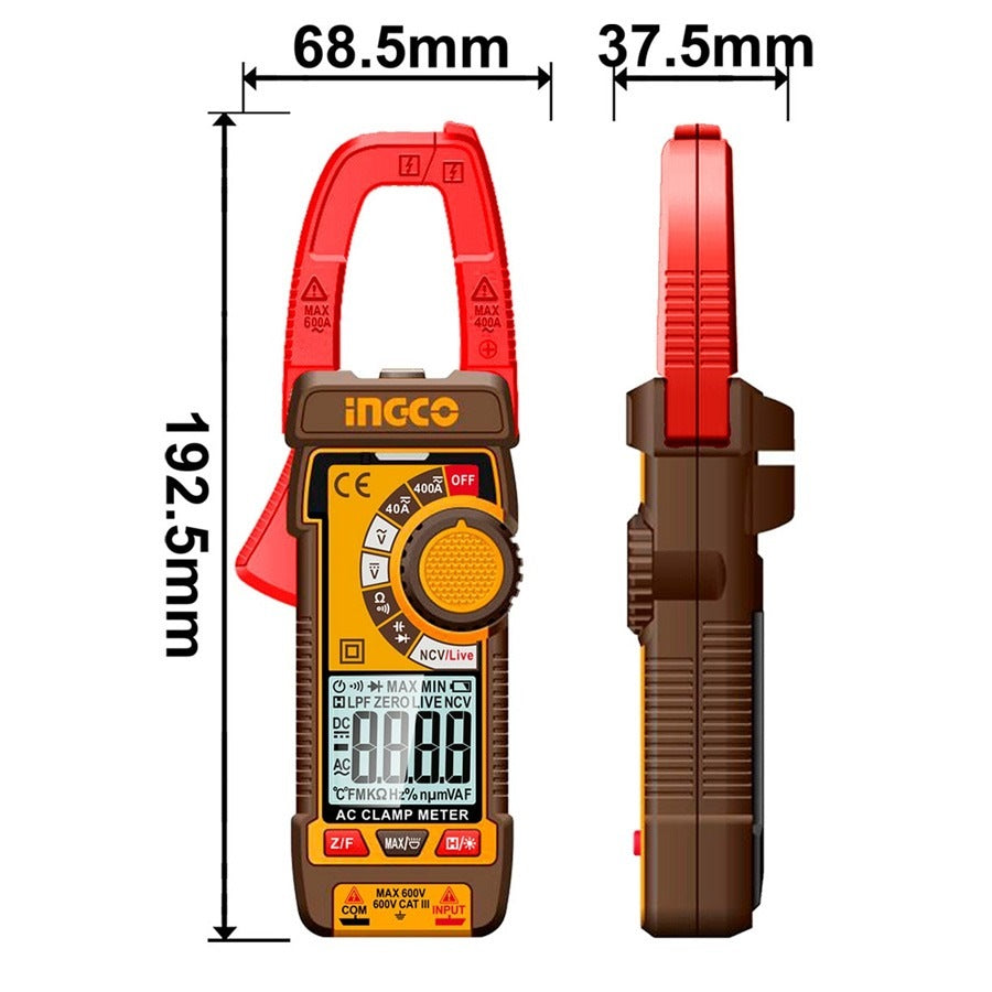 INGCO Digital Dc/ac 400A Clamp Meter DCM62002 โ view 3