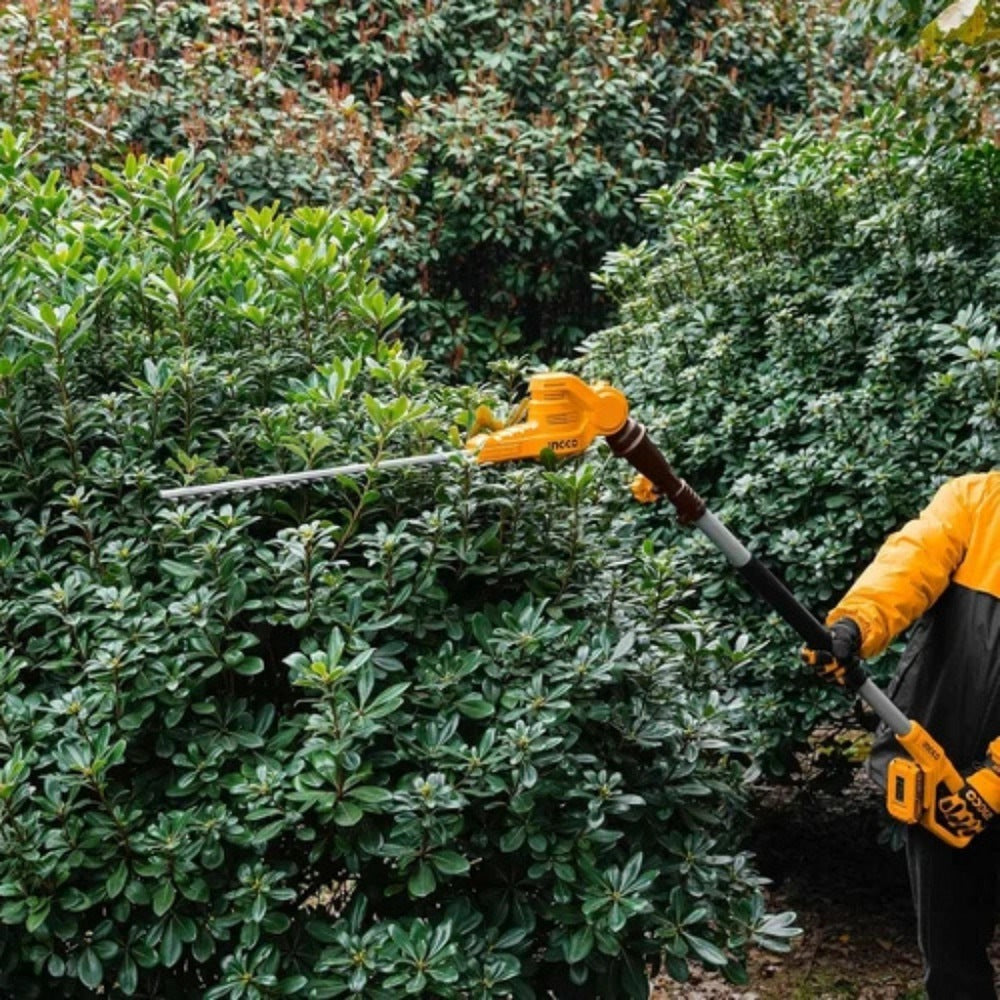 INGCO 20V Pole Saw + Hedge Trimmer 460mm,18MMØ 1X2.0BAT+CHARGER CPTS201681 – view 3
