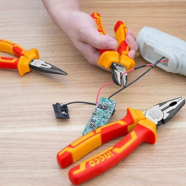 INGCO 3pcs Cr.v High Voltage 1000V Insulation Plier set HIKPS28318 โ view 3