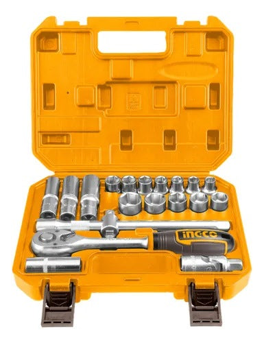 INGCO 20pcs 1/2" DR. Socket set 10-24mm HKTS12201 โ view 2