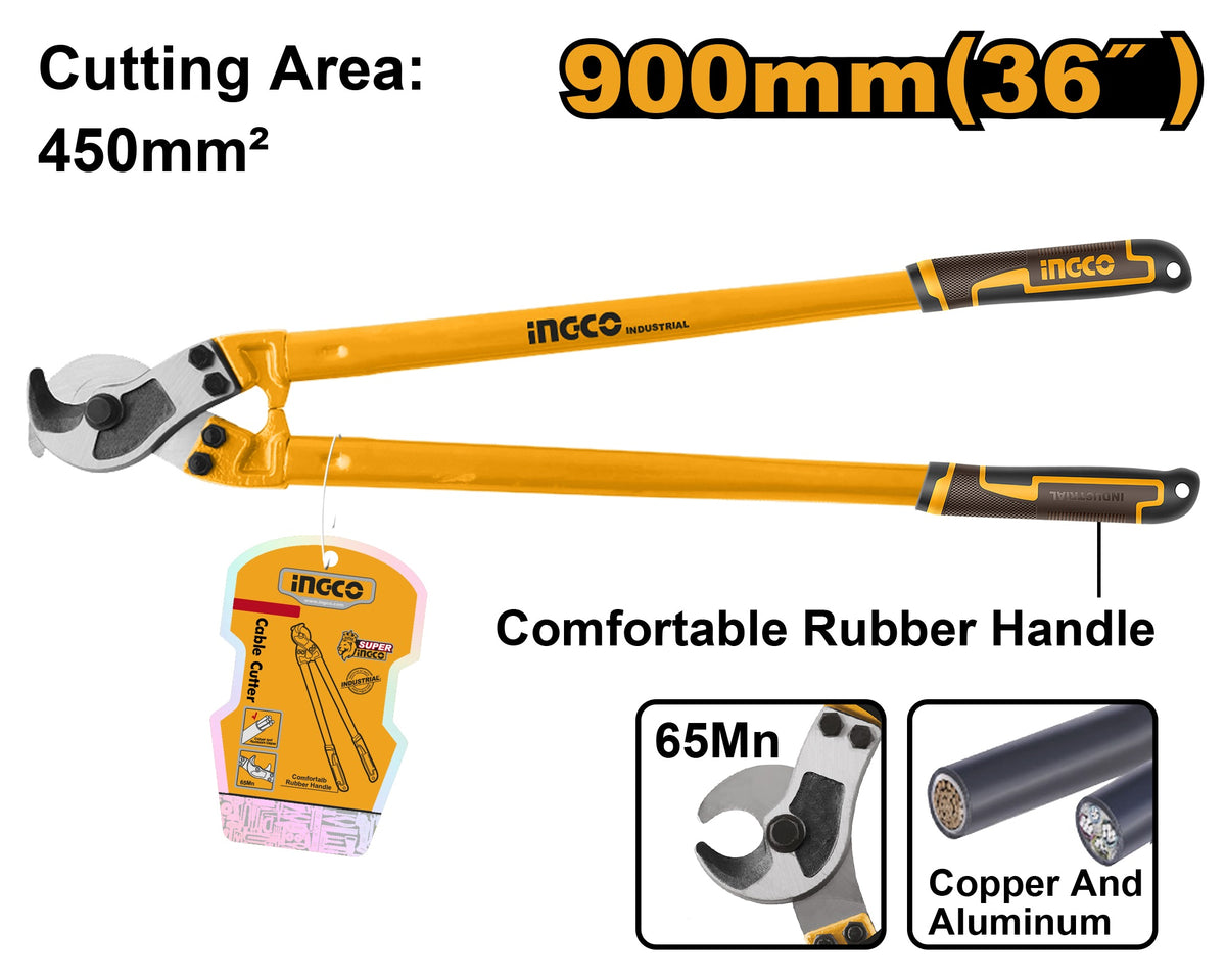 INGCO Heavy Duty Cable Cutter 36" 900mm Cutting Area 450M2 HCCB0136