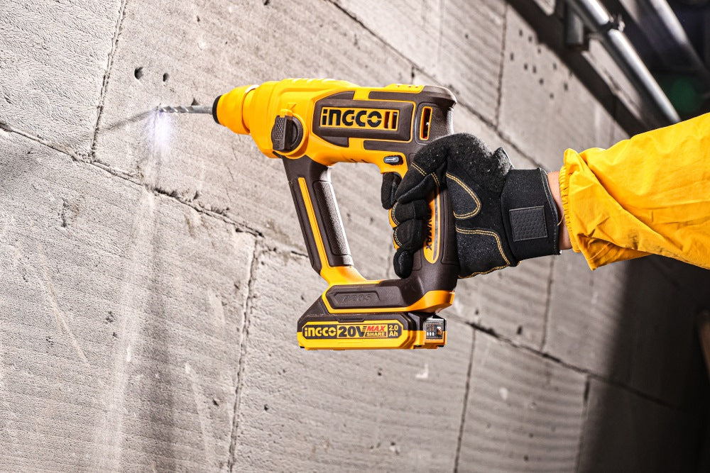 INGCO 20V LI-ION Rotary Hammer 16MMØ (Bare Unit) CRHLI20168 – view 4