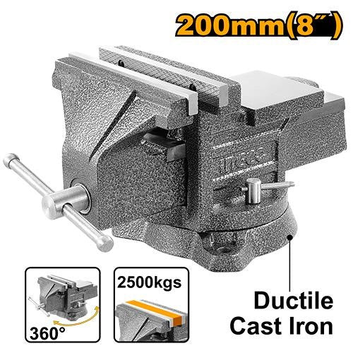 INGCO HD Bench Vise with Swivel Base HBV084 โ view 4