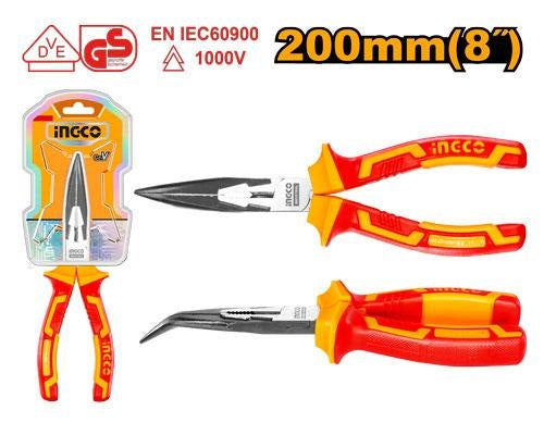 INGCO Vde Insulated Bent Nose Plier HIBNP28208