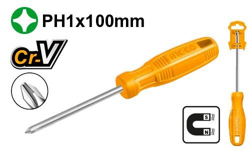 INGCO New Design Handle Screwdriver (+) HS58PH1100