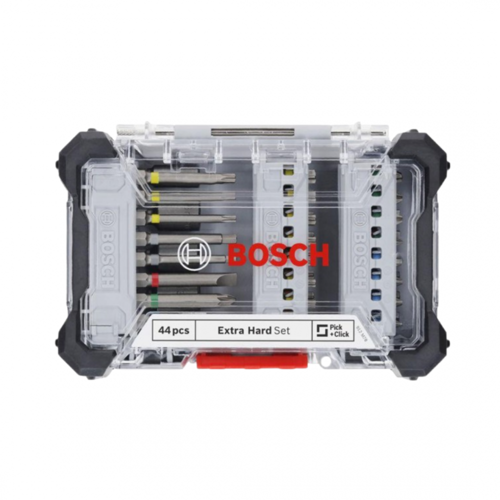 BOSCH 44pcs Pick & Click Extra Hard Screwdriver Bit Set | 2607017734