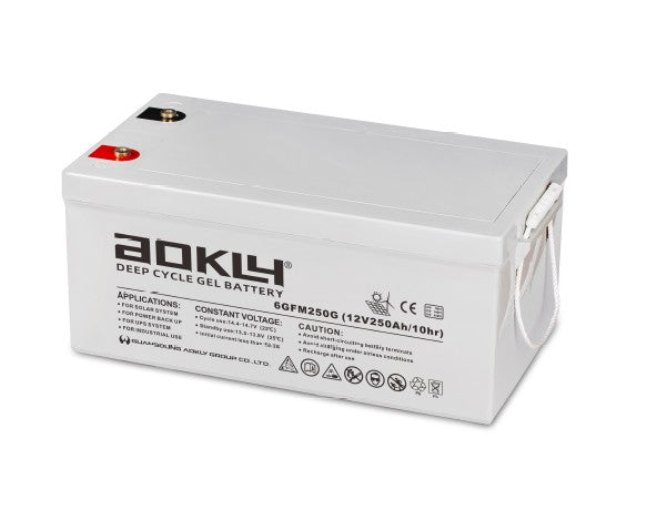 AOKLY 12V 250AH AGM DEEP CYCLE BATTERY