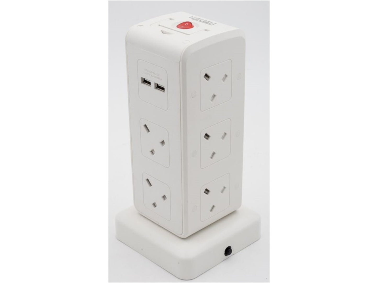 Morries 3M Tower Extension Socket W/4 USB Ports MS104TUSB