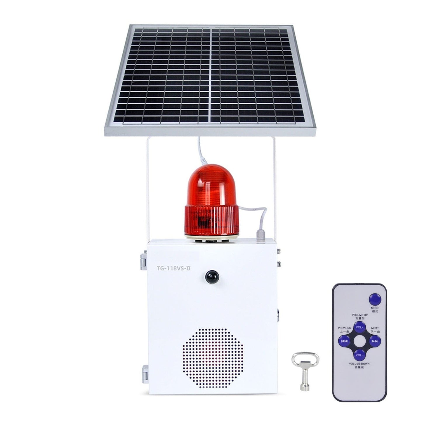 YASONG Solar Motion Sensor 120dB Waterproof Outdoor Siren