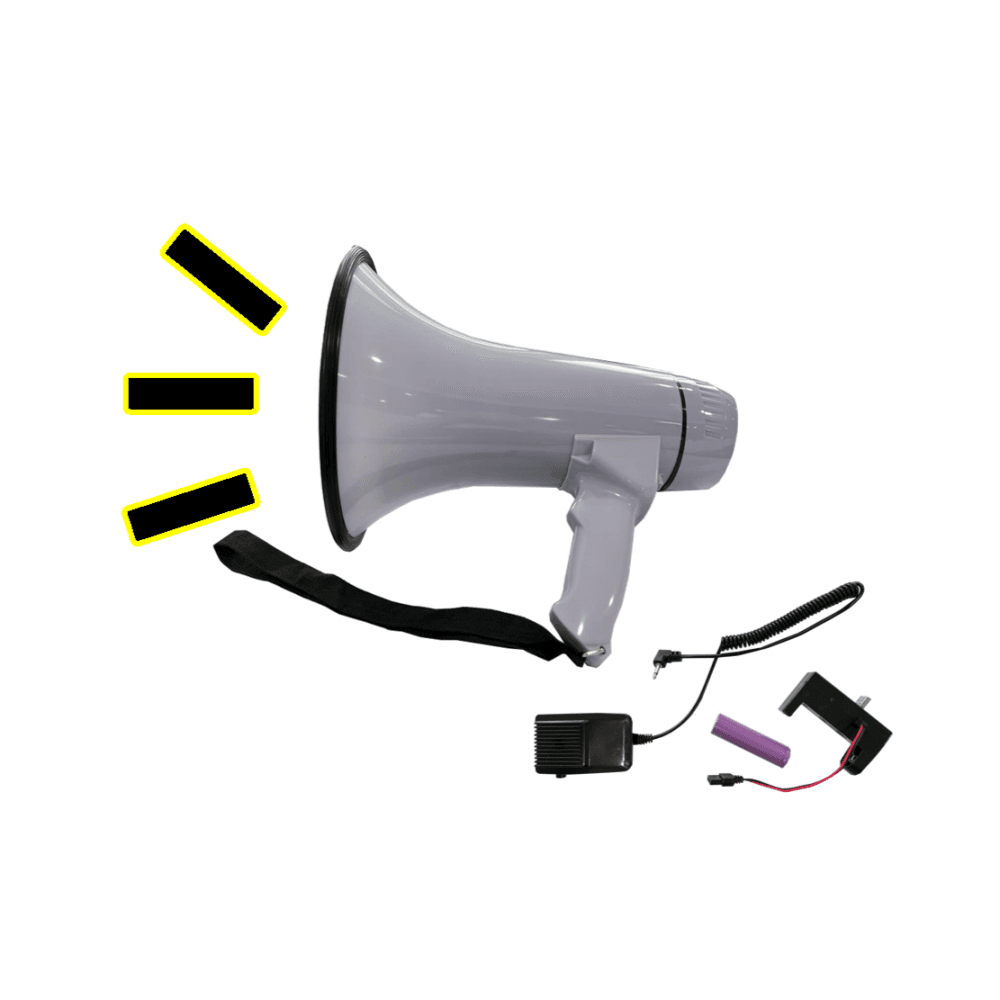 BS Megaphone With Amplifier Mic 30W Rechargeable