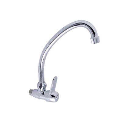 Showy Quarter-turn Wall Pillar Tap-2565mwqc (Chrome) | Model : SHOWY-2565MWQC