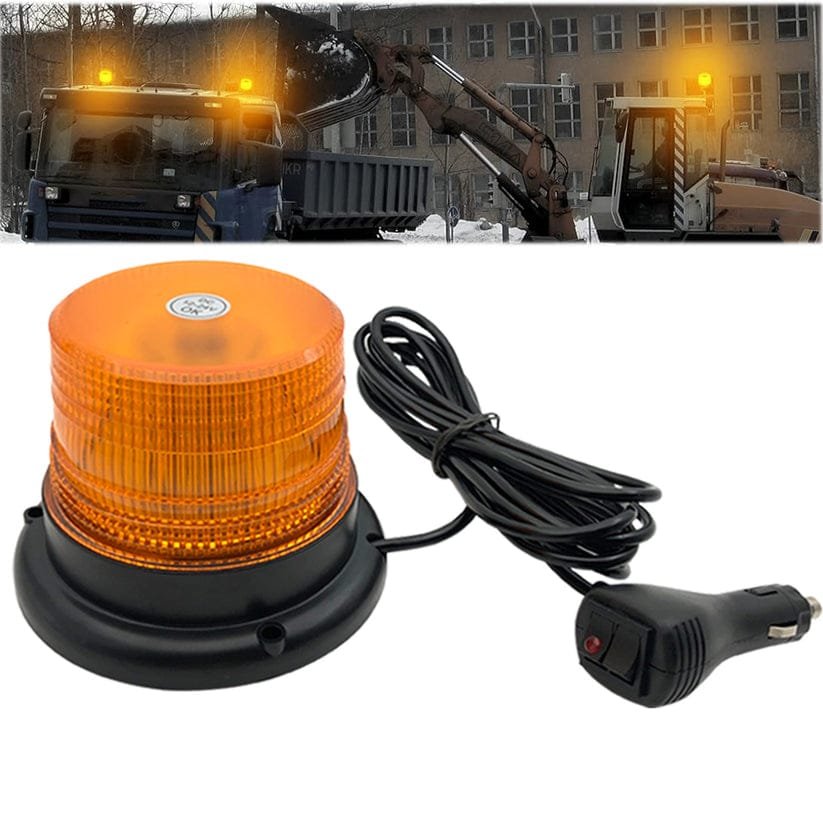YASONG Amber Strobe Warning Light 60 LEDs Magnetic Beacon