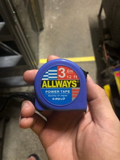 Allways Measuring Tape 3.6Mx12Ft