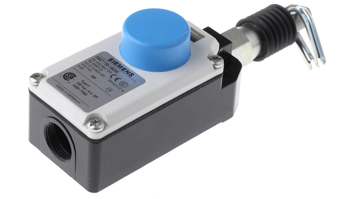 Siemens 3SE7 Rope Pull Switch, 25m, NO/NC, Straight