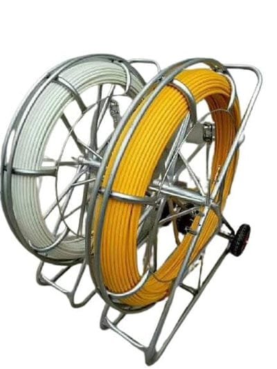 Aiko Yellow Industrial Cable Puller with wheels (11mm x 200m) | Model : CPS-11200