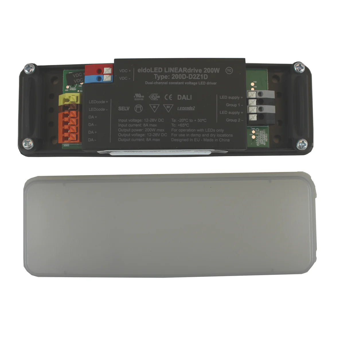 eldoLED LIN200D-D2Z1D3-BIS DALI-2 Driver 8A 12-28VDC