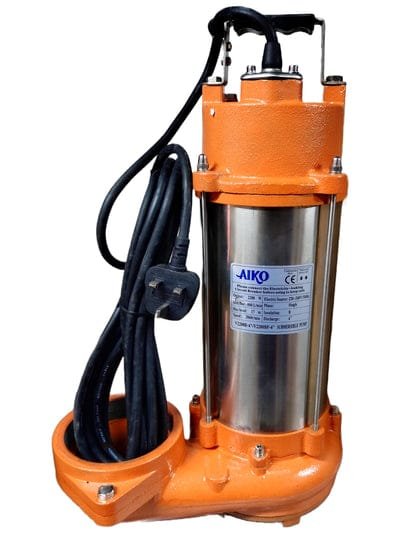 Aiko V2200B-4 Sewage Pump (Hole) 4" 2200W | Model: WP-V2200B-4