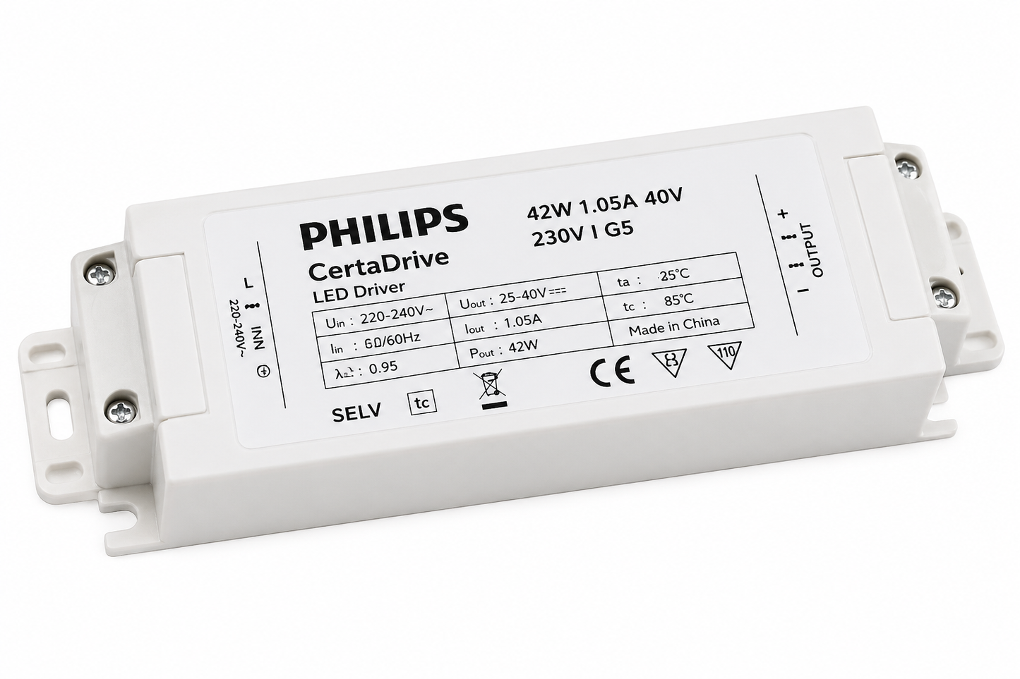 PHILIPS CertaDrive 42W 1.05A 40V 230V I G5