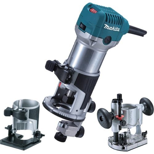 Makita 710W Trimmer / Router with 2 Extra Base + Carrying Bag