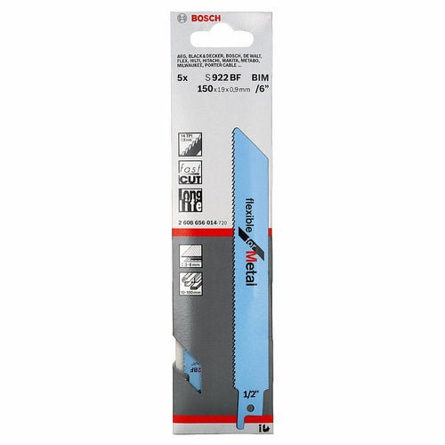 BOSCH JIG SAW BLADE 6" | Model : S 922 BF X 5S