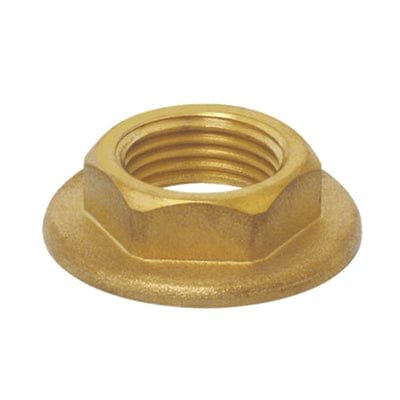 Showy Pillar Cock Chuck Nut Brass 1/2" -6158
