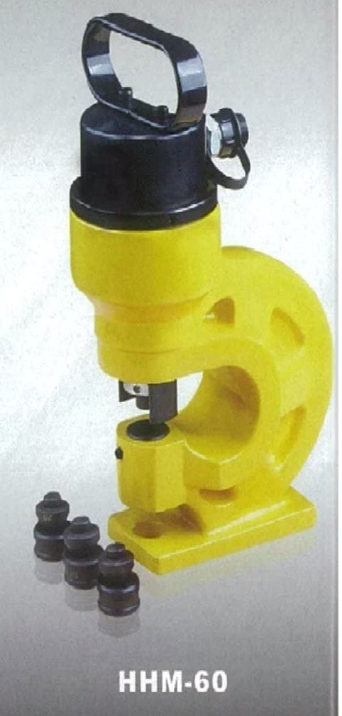 Aiko Hydraulic Busbar Punching Tool for 6mm Iron Sheet (Puncher) | Model : HHM-60