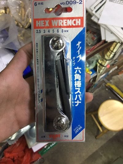 Eight Tools 2.5-8mm Folding Hex (Allen Key) Wrench Set Made in Japan | Model : HK-E0092 (009-2)