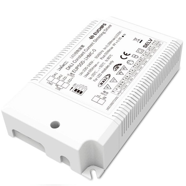 Euchips EUP50D-1HMC-0 50W DALI Constant Current LED Driver