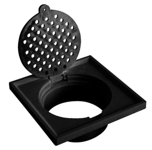 Showy 2571-009 6"x6" plastic grating With edge & Spigot - black | Model : SHOWY-2571-009