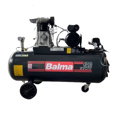 Balma 3HP 150L Belt Driver Single Stage Air Compressor | Voltage : 230V (NS19/150 CM3), 415V (NS19/150 CT3)