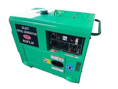 Aiko Eishin 7kW Silent Diesel Generator 240V 192FE Engine