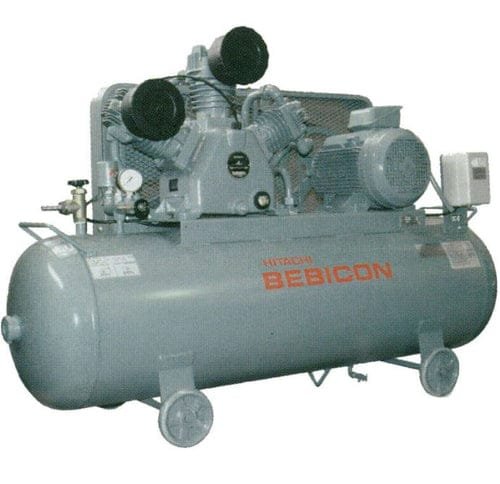 Hitachi 11P-9.5V5A Bebicon Horizontal Air Compressor (Pressure Switch Type) with 15Hp 250L 415V | Model : 11P-9.5V5A