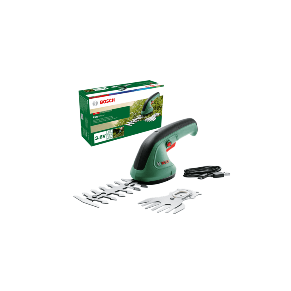 BOSCH Cordless Shrub and Grass Shear Set. BOSCH EasyShear. 3.6V. Gardening.