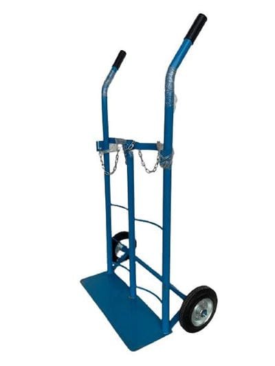 DF Gas Cylinder Trolley Double Cylinder Blue TRL-DF2