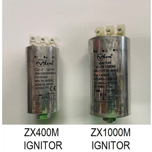 VIVE ZX400M 240V 70W-400W IGNITOR ( HPS / MH )