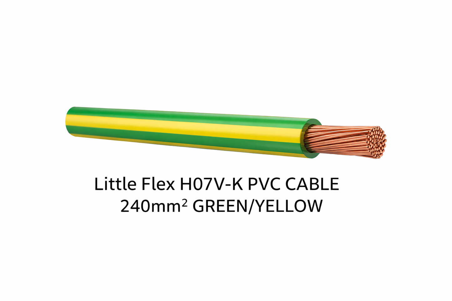 Little Flex H07V-K PVC CABLE 240mm2 GREEN/YELLOW