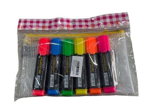 Snowman Highlighter Marker (6pcs/set) | Model : MK-LP10-6