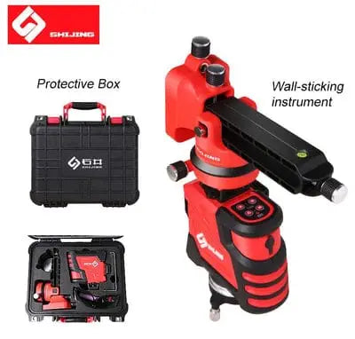 Shijing Laser Level 3X3D (Red) with Magnetic | Model : LASER-SJ7139