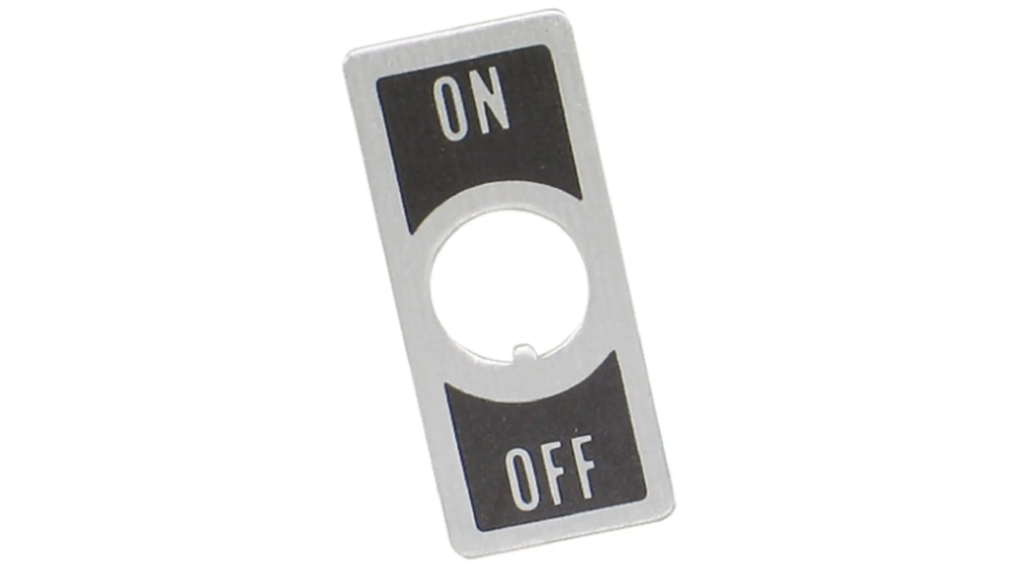 TE Connectivity On-Off Legend Plate for use with Toggle Switchesx14pcs
