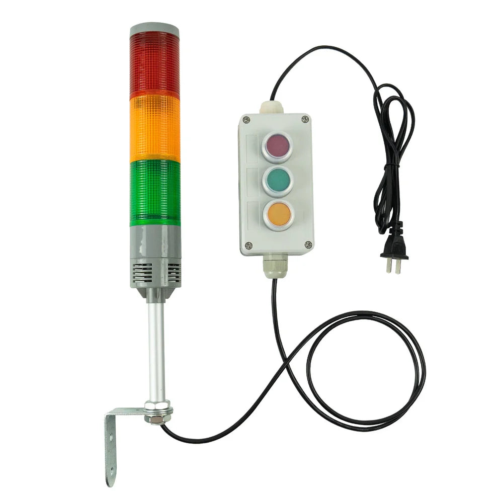 YASONG 3 Stack LED Andon Tower Light with Flash Mode